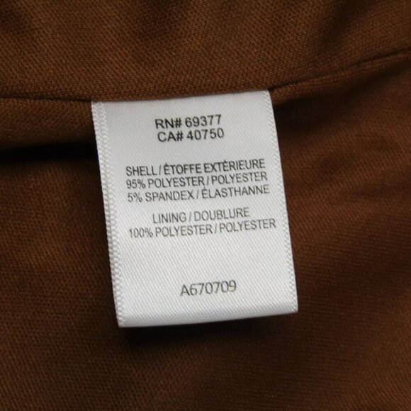 NEW STACY LONDON Womens Jacket Tobacco Orange Button Front  Corduroy Size 1X - Picture 7 of 8